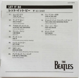 Beatles (The) : Let It Be [Encore Pressing] : JP-EN Booklet